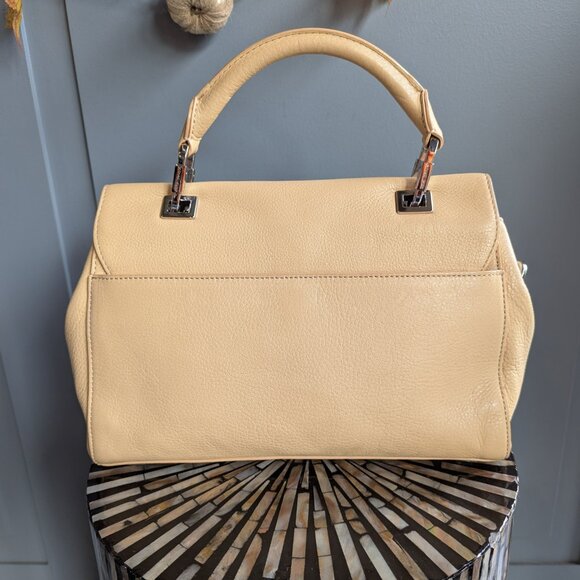 Michael Kors Collection Quinn Top-handle Satchel with Leather/Chain Strap - Picture 2 of 6